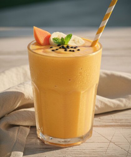 Papaya-Banana Smoothie