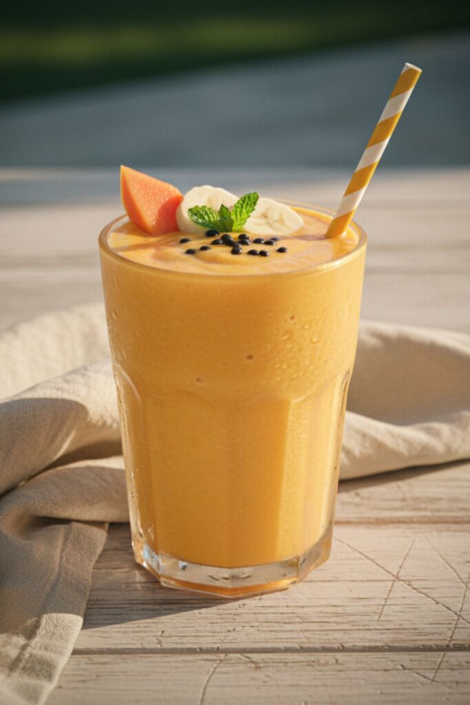 Papaya-Banana Smoothie