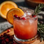 Cranberry Orange Whiskey Sour