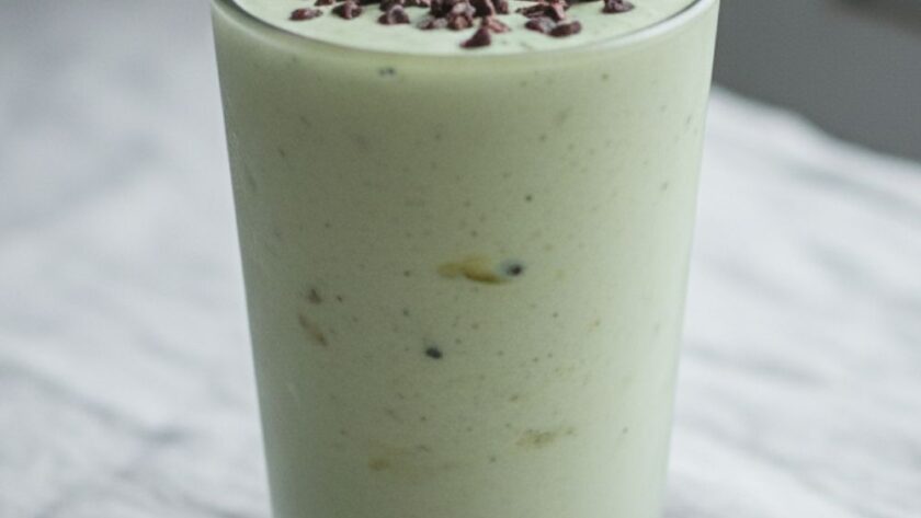 Keto Mint Chip Breakfast Smoothie