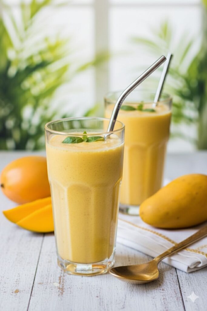 Mango-Yogurt-White Rum Smoothie